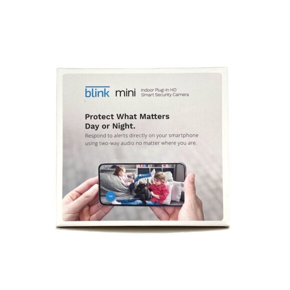 Blink Mini Indoor Plug-In HD Security Camera w/ Two-Way Audio Night Vision Alexa - Picture 3 of 6